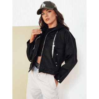 Ženska črna prehodna jakna