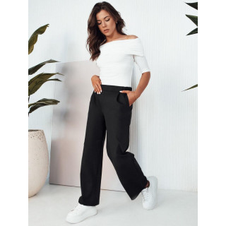 Ženske široke črne hlače
