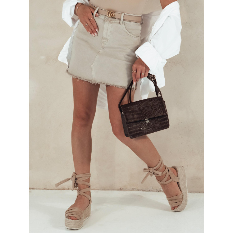 Bež kratko žensko krilo