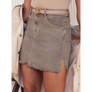 Žensko kratko krilo v temno bež barvi