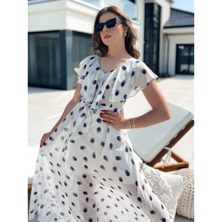 Svetlo siva maksi obleka na pike