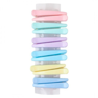 Komplet 12 pastelnih sponk za lase