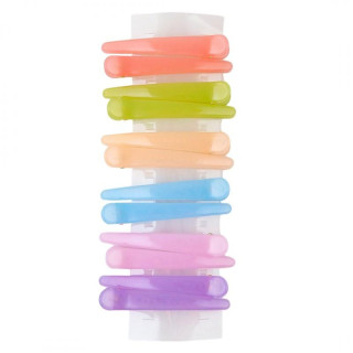 Set 12 sponk za lase v pastelni barvi