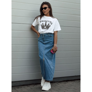 Ženska bela majica s potiskom PRINCESS