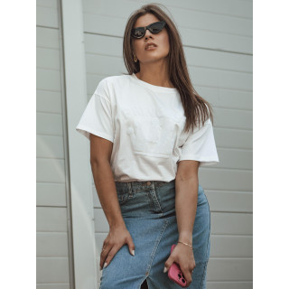 Ženska bela majica s potiskom PRINCESS