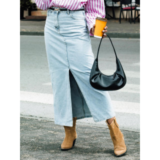 Svetlo modro maksi krilo iz jeansa