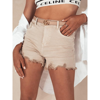 Ženske kratke hlače v bež barvi