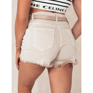 Ženske kratke hlače v bež barvi