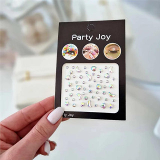 Okrasni lepljivi kristali za telo in obraz