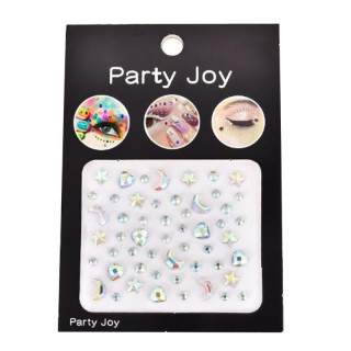 Okrasni lepljivi kristali za telo in obraz