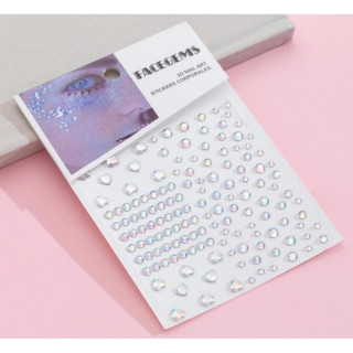 Okrasni lepljivi kristali za telo in obraz