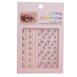 Lepilni kristali za telo in obraz