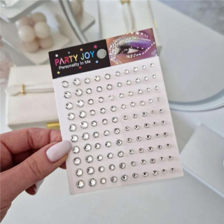 Okrasni lepljivi kristali za telo in obraz