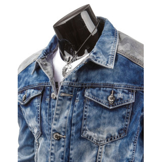 Moška denim jakna v nekoliko ponošenem videzu