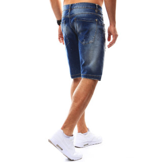 Modre elegantne strgane kratke hlače za moške