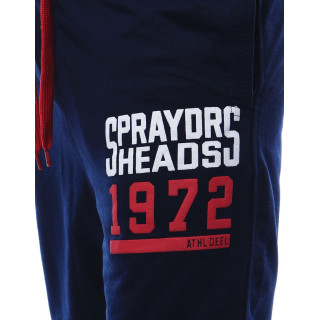 Temno modre moške kratke hlače s potiskom