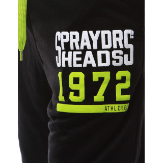 Moške kratke hlače s potiskom v črni barvi