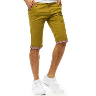 Moške jeans kratke hlače v rumeni barvi