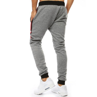 Moške športne trenirke s svetlo sivim potiskom