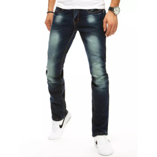 Moške senčene kavbojke v modri barvi