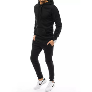 Moški komplet trenirke v črni barvi