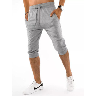 Trenirke, moške kratke hlače svetlo sive barve