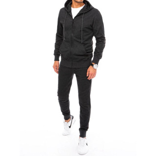 Temno siva moška trenirka s kapuco