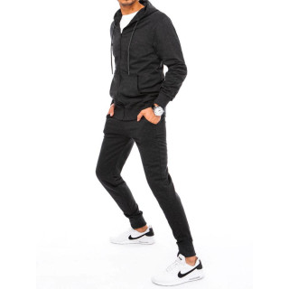 Temno siva moška trenirka s kapuco