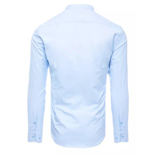 Svetlo modra moška srajca s stoječim ovratnikom