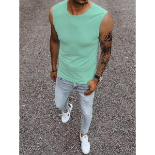 Moška poletna majica s kratkimi rokavi mint barve