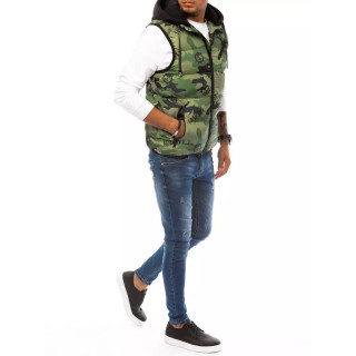 Moški zeleni maskirni brezrokavnik