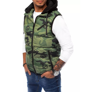 Moški zeleni maskirni brezrokavnik