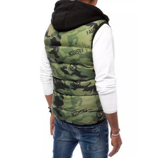 Moški zeleni maskirni brezrokavnik