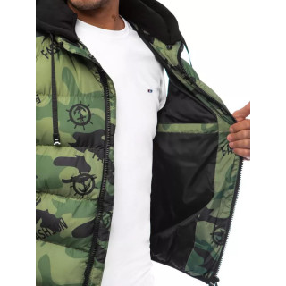 Moški zeleni maskirni brezrokavnik