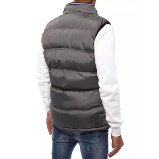 Sivi moški prešiti brezrokavniki