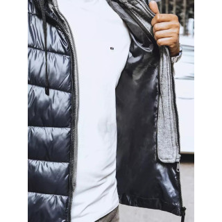 Moški prešit telovnik v temno modri barvi