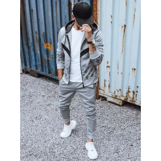 Siv komplet trenirke s potiskom