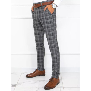 Temno sivi chinos hlače na karo
