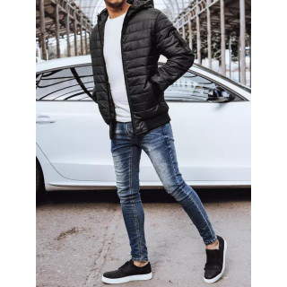 Črna moška jakna za jesen