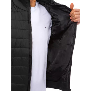 Črn prešit moški telovnik