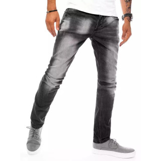 Moške senčene kavbojke v črni barvi