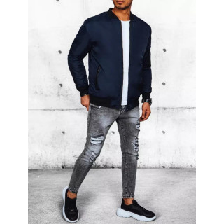 Temno modra moška bomber jakna