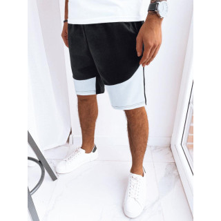 Moške kratke hlače iz trenirke v črni barvi