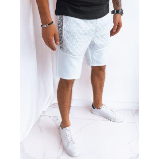 Trenirke bele kratke hlače s potiskom