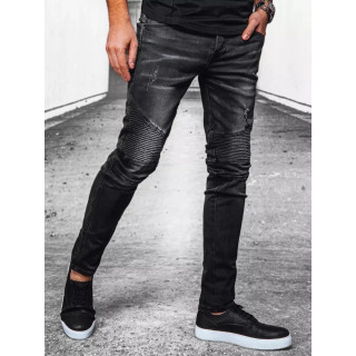 Sive moške kavbojke s poslikavo