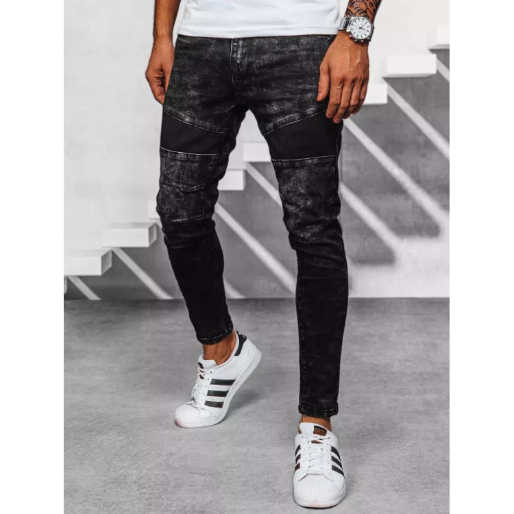 Črne moške kavbojke