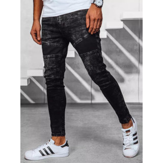 Črne moške kavbojke