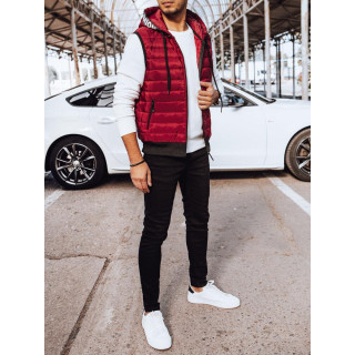 Moški prešit bordo brezrokavnik