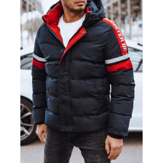 Moška temno modra jakna z odsevnimi elementi