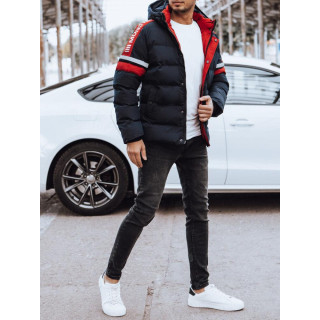 Moška temno modra jakna z odsevnimi elementi